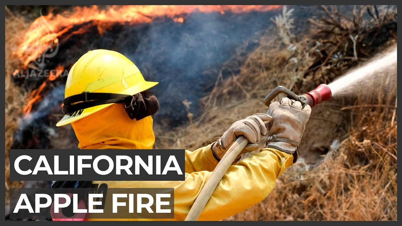 Two firefighters badly burned as wildfires in California prompt ...