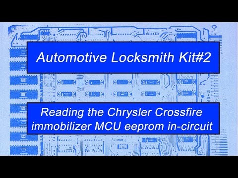 Read the Chrysler Crossfire & Mercedes C/E class immobilizer mcu eeprom in-circuit to do a cloneout