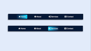 HTML Navigation Menu | NavBar Float Animation in Pure CSS