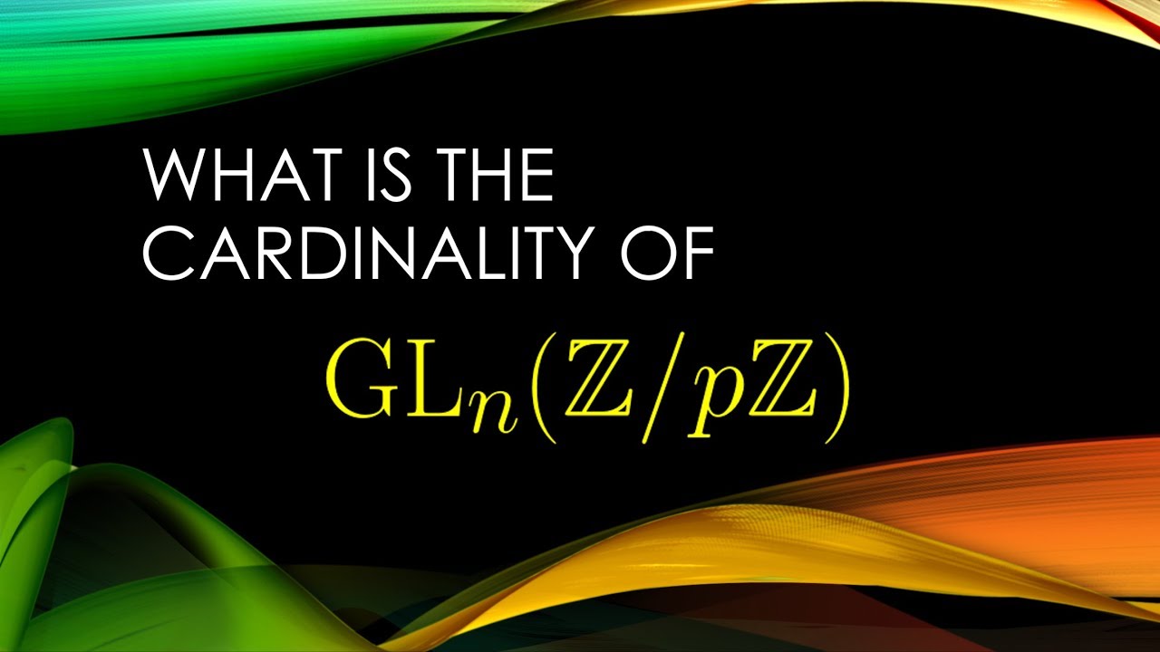 The Cardinality of General Linear Group