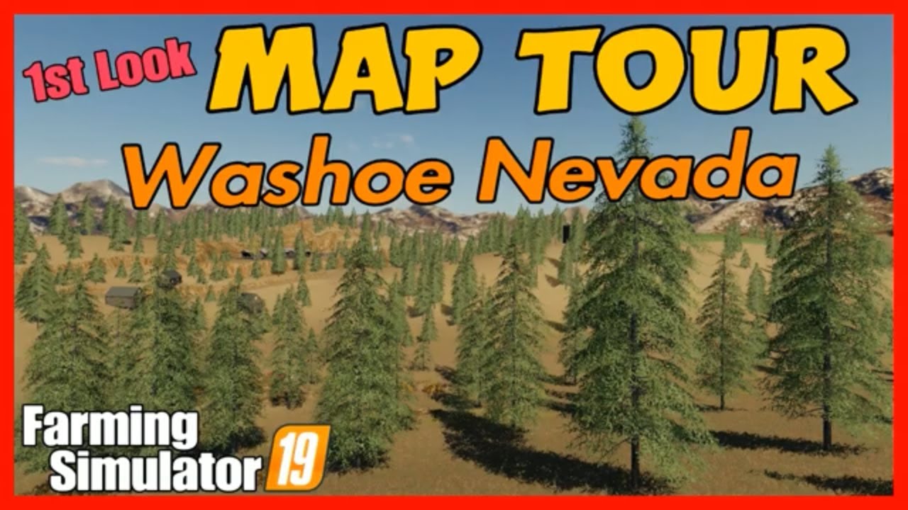 Washoe Nevada map tour 1st look fs19 maps farming simulator 19 ps4