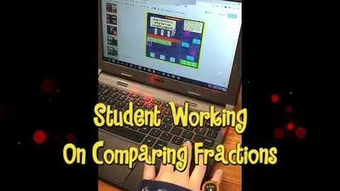 Comparing Fractions on Google Slides Different Denominators