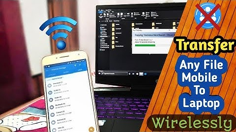 Transfer Files Mobile To Laptop Wirelessly || Without Internet Or SHAREit || Alternative of SHAREit