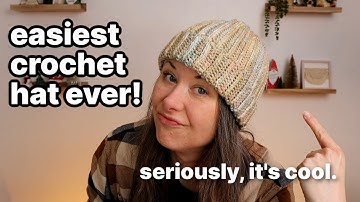 Super EASY Ribbed Beanie Crochet Pattern (No Bunching!)