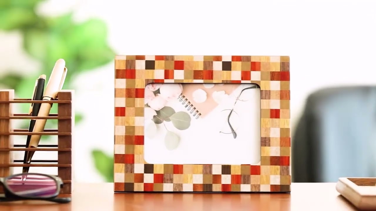 Hakone Yosegi-Zaiku TSUYUKI WOODCRAFT Photo frame Japanese craft