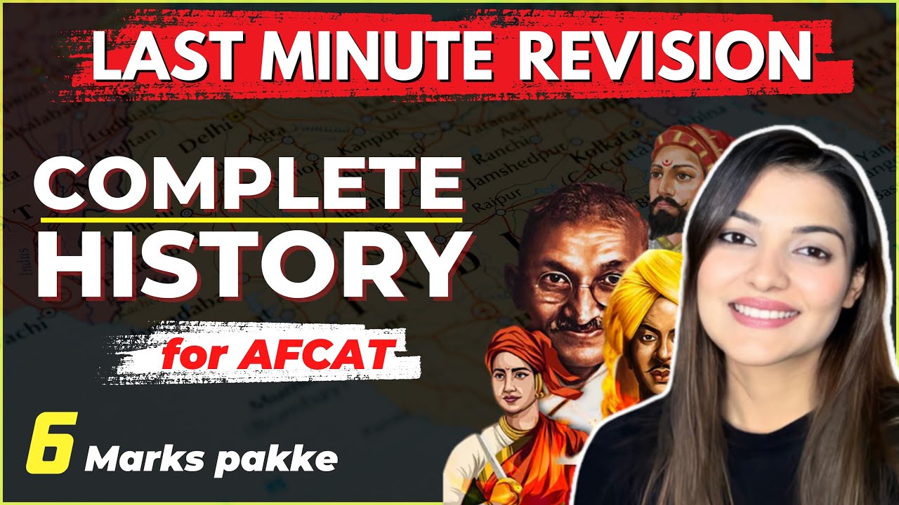 6 marks done ✅ History last minute Revision for AFCAT 1 2025 | AFCAT GK By Vaishalli Ma’am (AIR 26 )