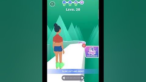 Sky Roller, Android, Game Roller Skate, Sepatu Roda, Gameplay, Level 18 - 22