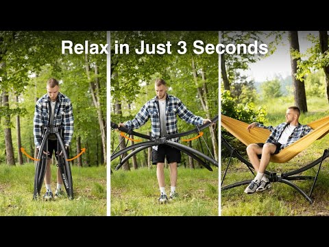 anymaka - The Portable Hammock Stand that Sets Up in 3 Seconds