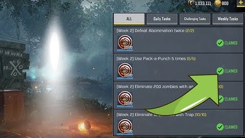 Call Of Duty Mobile Zombies Use Pack-a-Punch 5 times Task Complete
