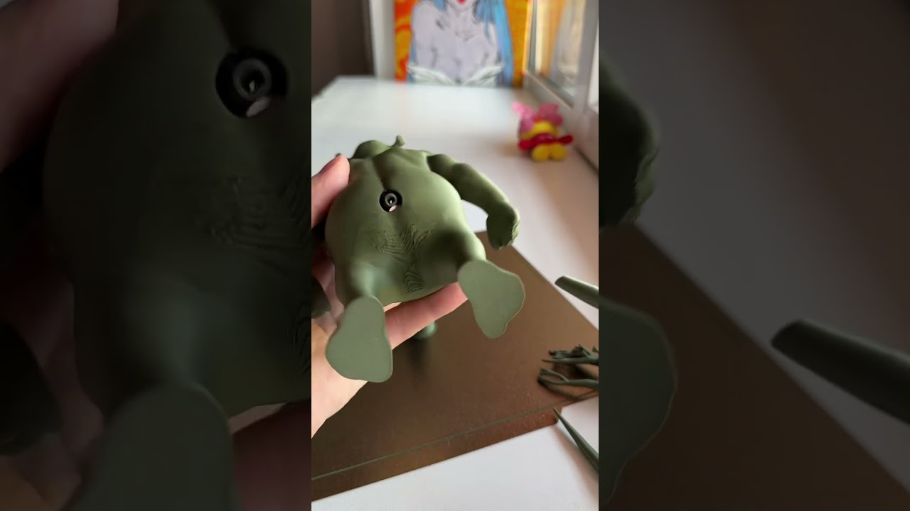 3d печатный шрек для зубной пасты 