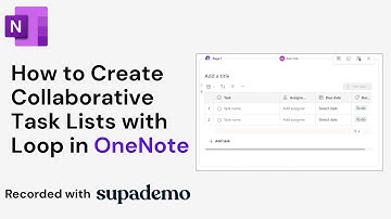 How to Create Collaborative Task Lists with Loop in OneNote
