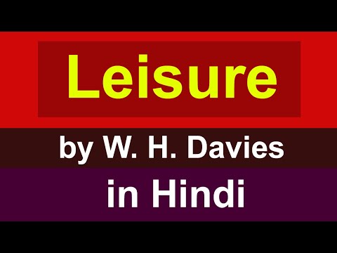 Leisure : poem