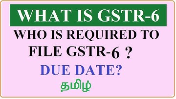 GSTR 6||what is GSTR-6? ||Who is required to file GSTR-6||GSTR-6 Due Date||GST #gstr6 #itc #ISD