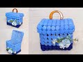 DIY Multipurpose Basket From Plastic Bottle Caps || Keranjang Serbaguna Dari Tutup Botol Plastik