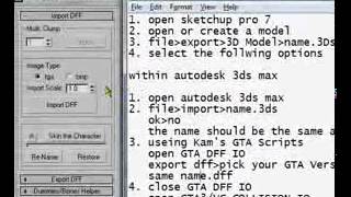 How To Make Dff , Txd Col To Gta San Andreas With Google Skecth Up