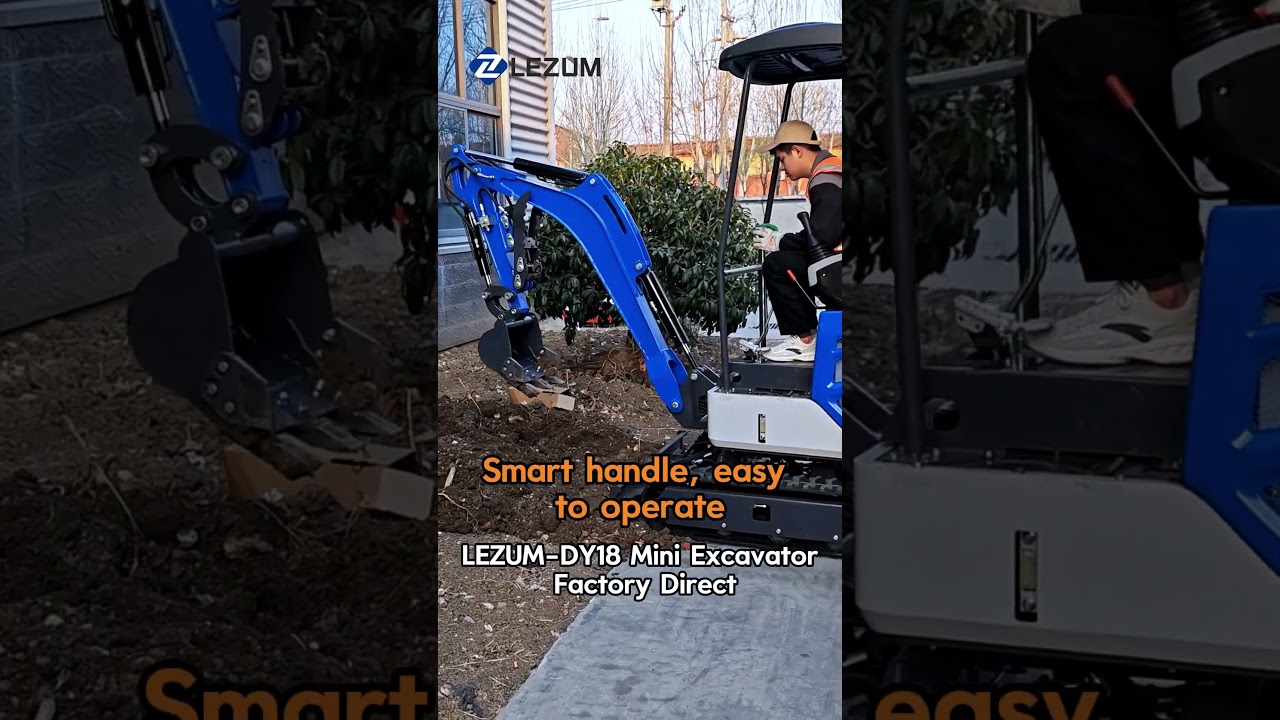 LEZUM DY18 Kubota Yanmar Engine Buy Mini Excavator From China Excavator Machine Price Excavator