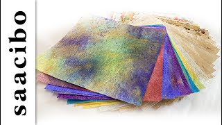 Diy Textured 12x12 Papers With Napkins, Clear Glue and Tissue Paper #junkjournaltutorial
