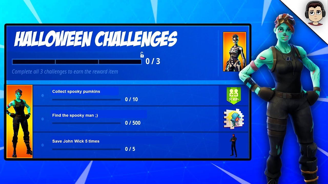 Fortnitemares CHALLENGES & FREE SKINS (RELEASE DATE ...