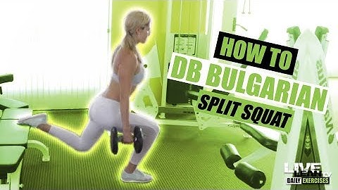 How To Do A DUMBBELL BULGARIAN SPLIT SQUAT | Exercise Demonstration Video and Guide