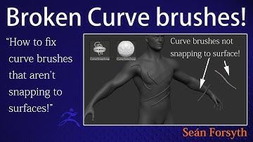 Having problems with curve brushes not snapping to the surface? This is the fix.