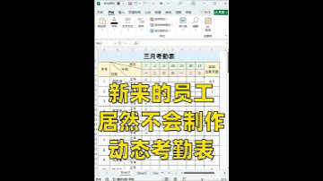 文员必会🔥自动汇总考勤的动态考勤表❗️ #考勤表 #文员 #excel #办公技巧