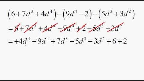Simplifying Polynomial Expression Example 1