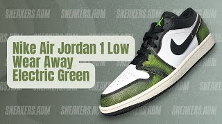 Nike Air Jordan 1 Low Wear Away Electric Green - DN3705-003 - @sneakersadm - #nike #airjordan1 #aj1