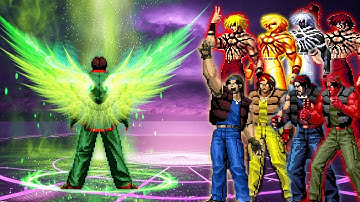 [Mugen KOF] Xavier Kim VS Ralf Jones and Orochi Phoenix Team