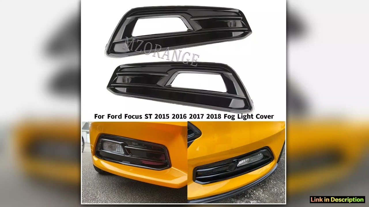 Front Bumper Grille Fog Light Cover for Ford Focus ST 20152018 Headlights Covers Fog Lamps Frame Ho