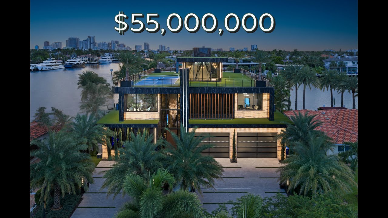 Интерьер одного из самых красивых современных новых домов в Форт-Лодердейле/Майами.