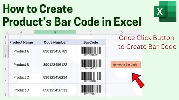 How to Create Bar Code in Excel
