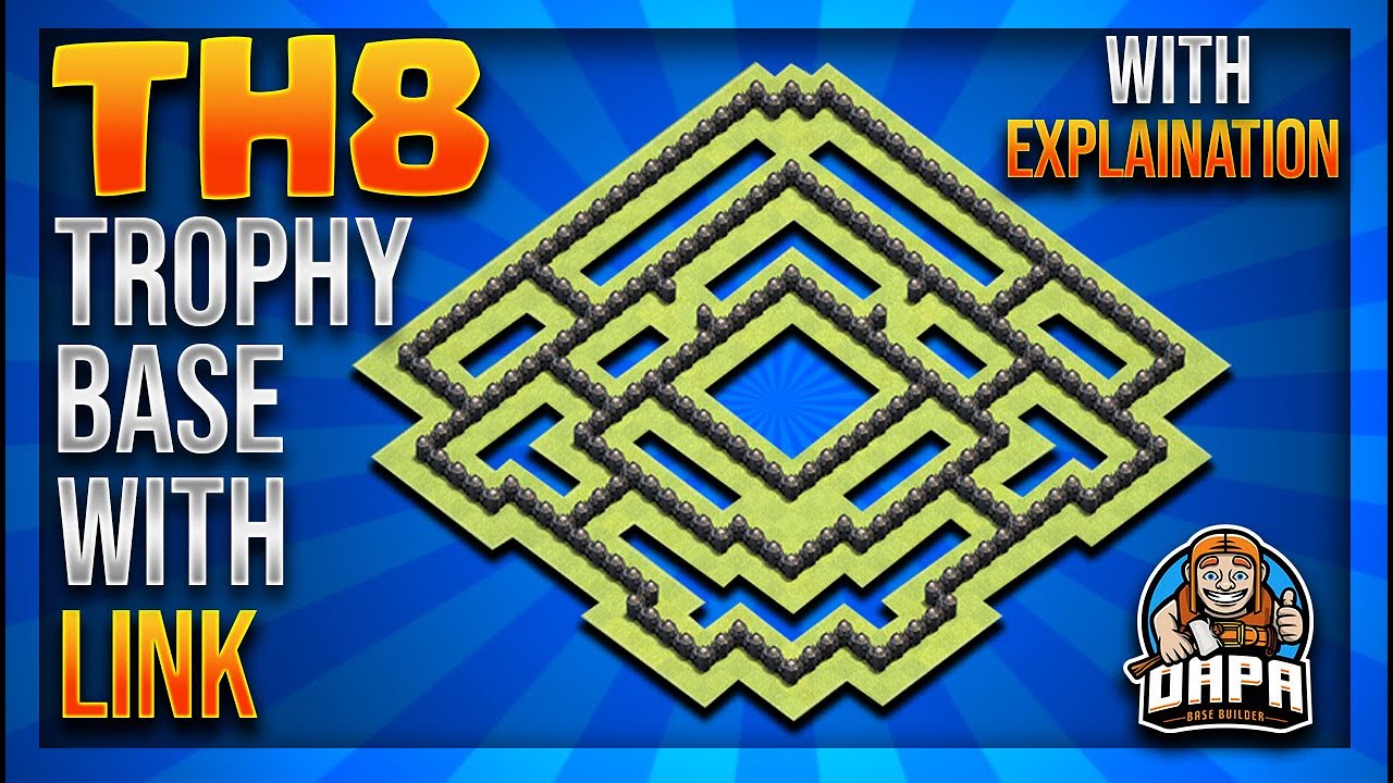 *NEW* INSANE Th8 LEGENDS LEAGUE/TROPHY PUSHING Base Design With Copy Link 2020 - Clash Of Clans