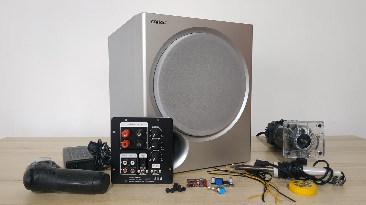 Convertir subwoofer pasivo en 2.1 con Bluetooth 