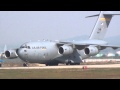 Boeing C-17 Lands And Then Goes Backwards (Globemaster)