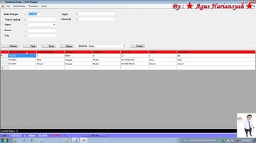 28. Cara Mengatur Tulisan Datagridview VB NET / How to Set Up Datagridview VB NET