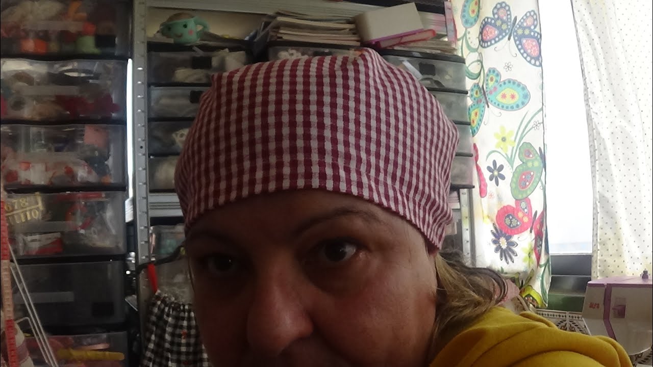 Facilísimo gorro sanitario o quirujico con dos costuras