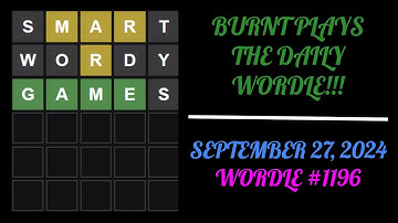 Wordle of the Day for 9/27/2024 Tips/Strategies And Answer | Wordle #1196