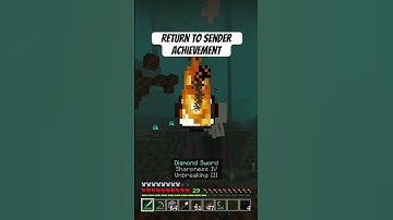 Return to sender achievement #minecraftshorts