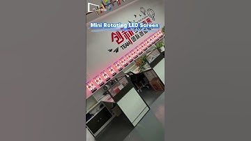 Mini rotating LED display #leddisplay #rotatingleddisplay #ledscreen #szimore #creativeleddisplay