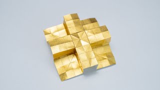 Geometric Origami Tutorial:  Embossed Cross  #geometry  #origami #kamioristudio