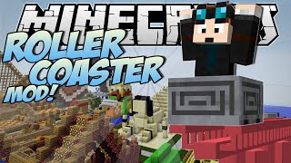 Minecraft | ROLLERCOASTER MOD! (Become a Rollercoaster Tycoon!) | Mod Showcase