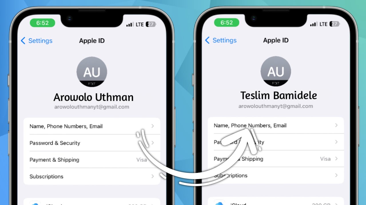 How To Change Apple ID Name YouTube How To Change Apple ID Name YouTube