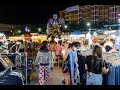 [4K] Night walking inside &quot;Liab Duan Market&quot; Thai food and shopping at Ram Inthra, Bangkok