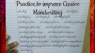 How To Improve Your Handwriting || Cursive Handwriting For Kids || Calligraphy practice screenshot 1