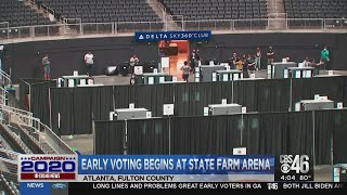 State Farm Arena rebounds from glitch during early voting