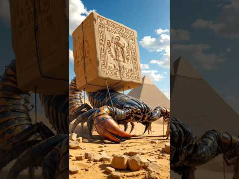 Techniques Used To Lift Large Stone For Ancient Egyptian Pyramid Building