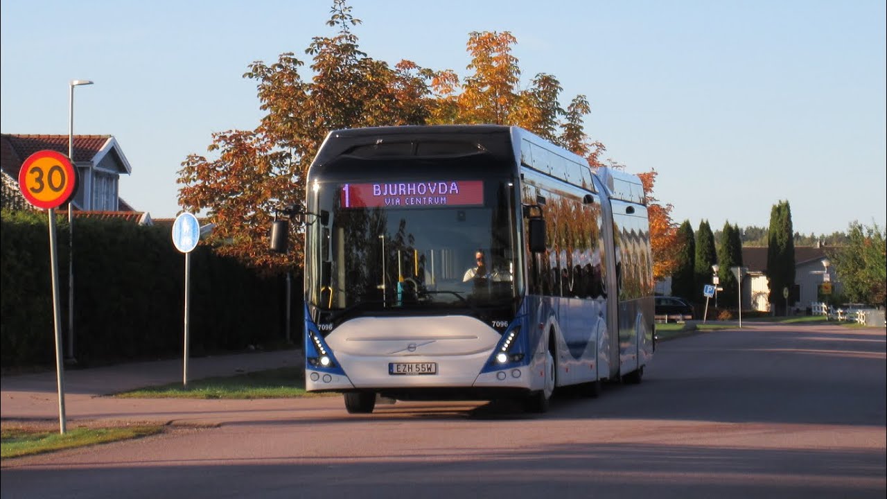 Bus ride line 1 from Smältverksgatan to Hammarby C.