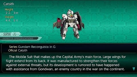 Enemy Catsith Attack/s (Gundam Reconguista in G), Super Robot Wars X.