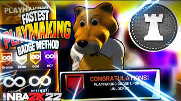 BEST PLAYMAKING BADGE METHOD FOR NBA 2K22! HOW TO GET PLAYMAKING BADGES FAST IN NBA 2K22!