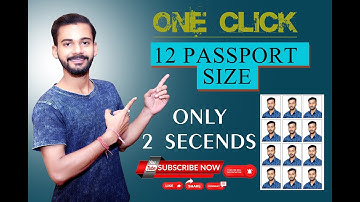 How to make passport size photo only One click in photoshop 7.0 in hindi